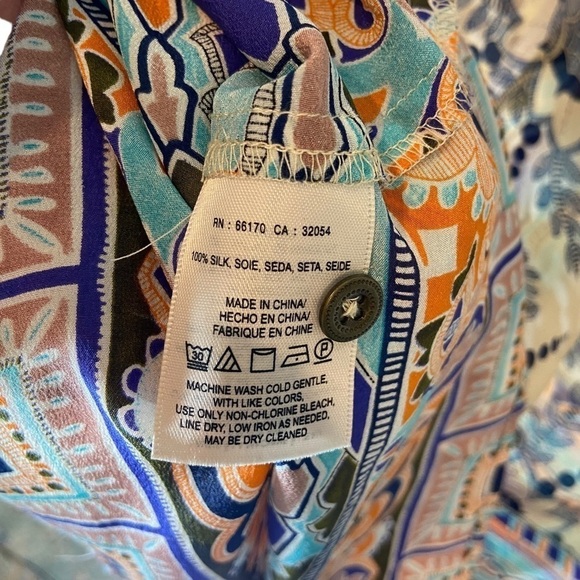 Anthropologie Maeve Silk Sidney Floral Blouse Top - Picture 9 of 11